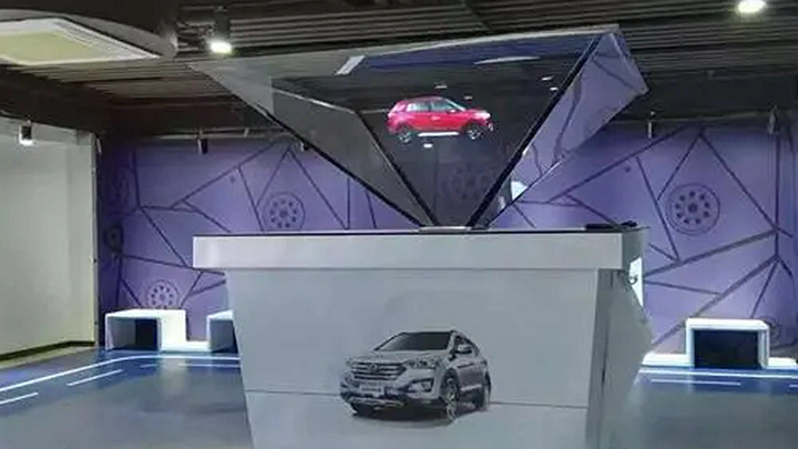 汽車產品360度全息柜應用效果展示